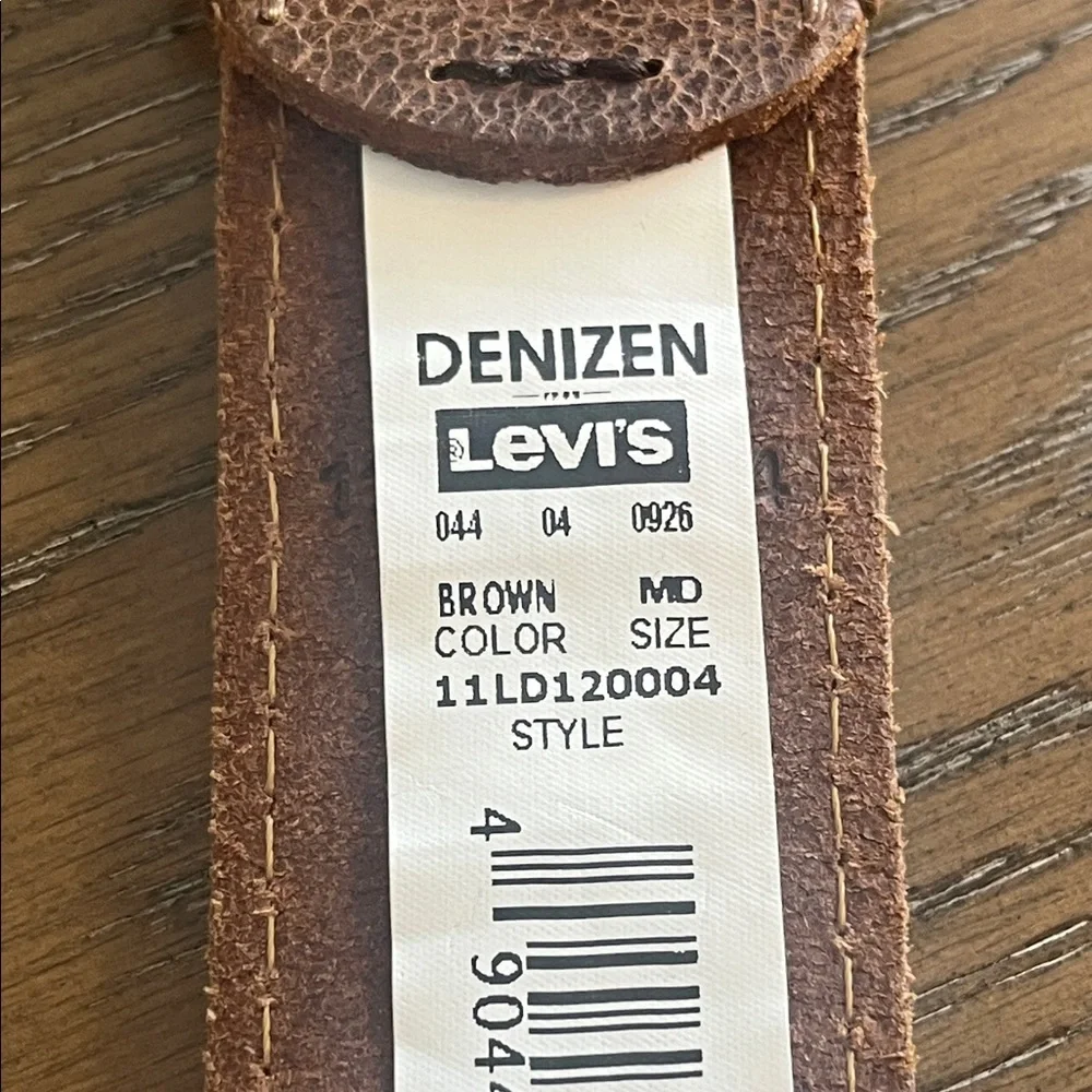 Denizens from Levi’s Men's Brown Leather Belt‎ Size M